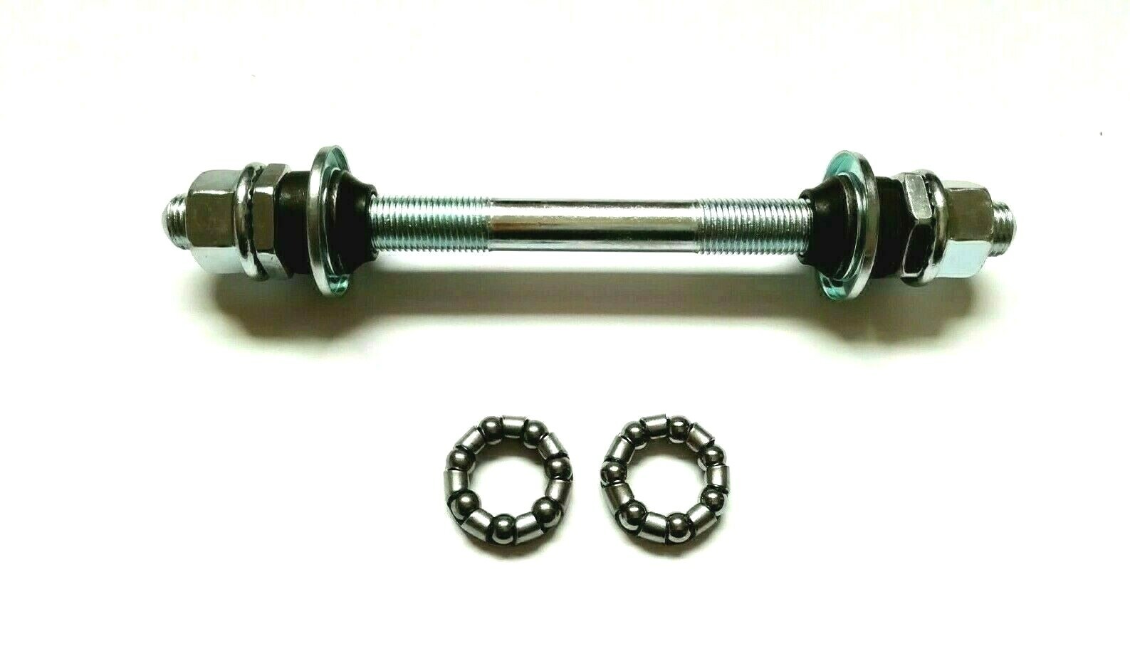 BICYCLE FRONT WHEEL AXLE WITH CONES&NUTS&DUST CAP 5/16" or 3/8" eBay
