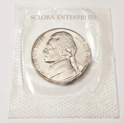 Photo of a 1960-P Jefferson Nickel Proof from an eBay sale