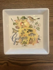 Georgia State Collection Ceramic Caddy Tray Set
