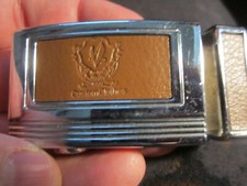 VINTAGE CUSTOM CLOTHES LEATHER BELT BUCKLE - GW-9