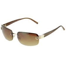 Small Rimless Women Men Sunglasses Wrap Around Rectangle Designer Fashion Retro