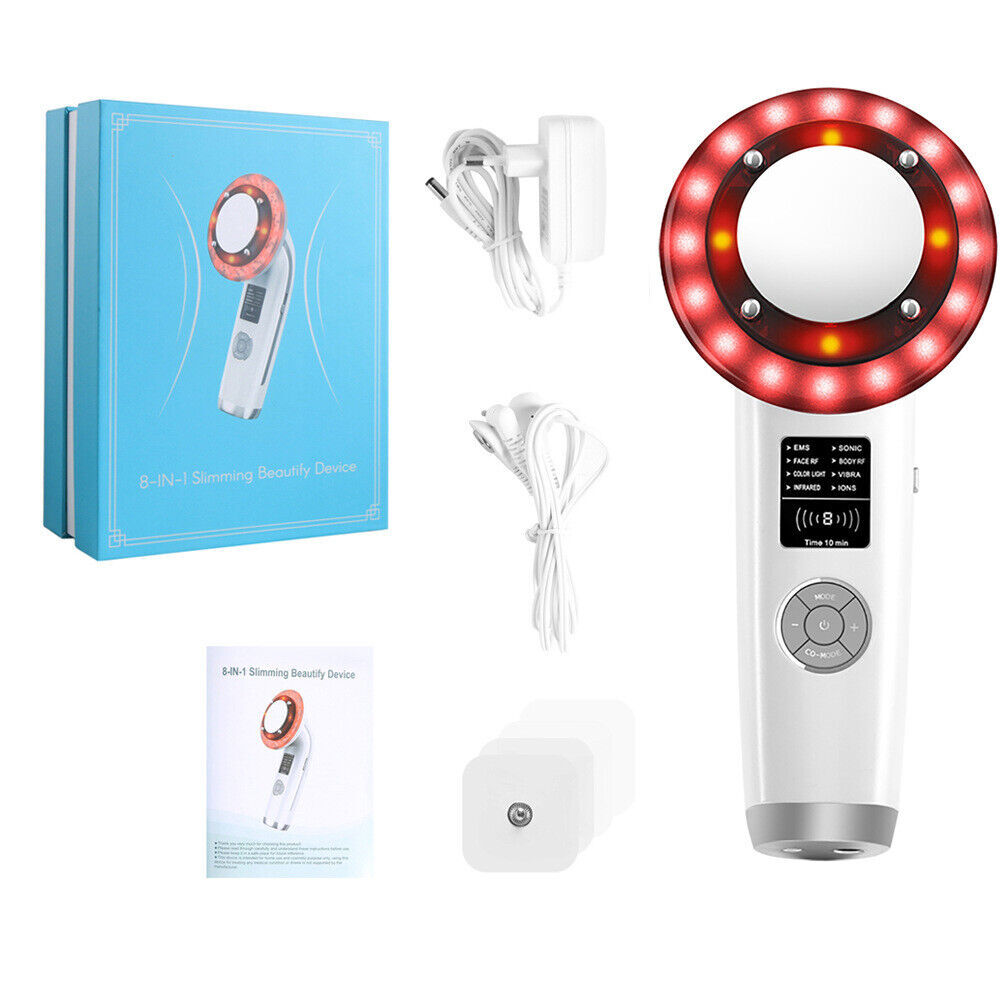 8 in1 Multifunctional Beauty Slimming Device EMS RF Ultrasonic for