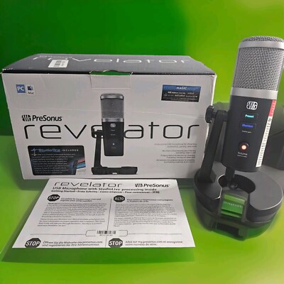 PreSonus Revelator USB Mic With Studio One Recording Software Built In