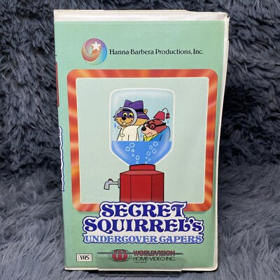 Secret Squirrels Undercover Capers VHS 1986 WorldVision Hanna