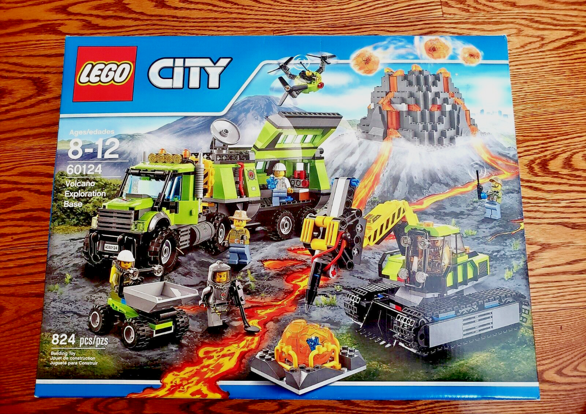 LEGO 60124 City Volcano Exploration Base New Sealed US Seller