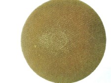Scotch-brite Clean and Shine Pad, 17" Diameter, Yellow/Gold, 5/Carton MMM09544