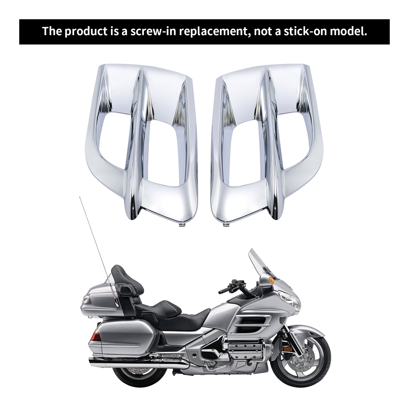 CACHE INTERRUPTEUR CARÉNAGE Chrome Pour Honda Goldwing Gl1800 2001-2011 EUR 6,92 - PicClick FR