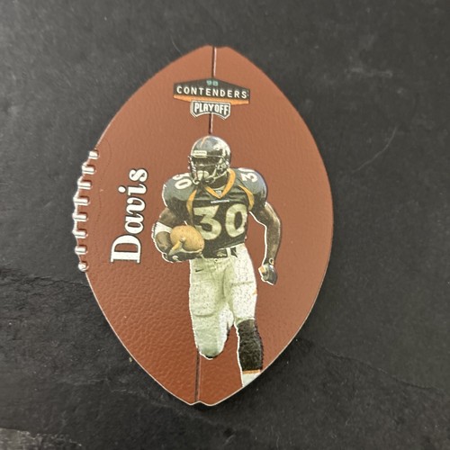 1998 Playoff Contenders Leather Footballs Silver 22 Terrell Davis Broncos NM+ eBay