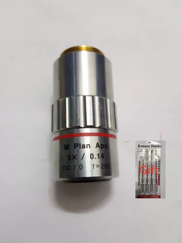 MITUTOYO M PLAN APO 5X/0.14  90days warranty via DHL or FedEx