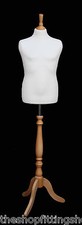 DELUXE Childs 10/12 Dressmakers Dummy Mannequin Tailor CREAM Bust BEECH Stand 