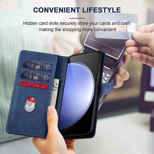 For Samsung Galaxy S23+/Ultra S23 FE Flip Leather Wallet Case Cover Accessories - Zdjęcie 14 z 31