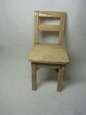 Old Chair Wood Vintage German for Dollhouse BO1