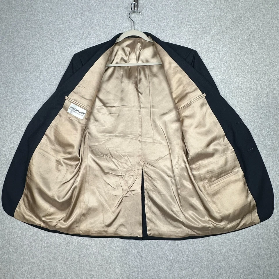 Blazer De Colección Arnold Palmer Colección Ejecutiva 38R Azul Dorado Botones Abrigo Deportivo Foto 4 de 4