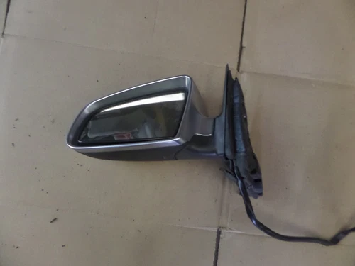 02-08 Audi A4 S4 Left Sport Mirror B6 B7 8E1858531AC Polished b3