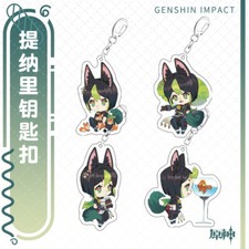 Genshin Impact Tighnari Anime Bag Pendant Acrylic Keychain Cosplay Keyring Gift
