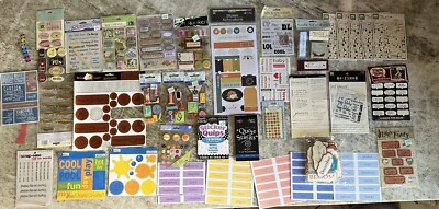 Lot Of Words Scrapbooking Or Card Making Stickers, Embellishments Phrases