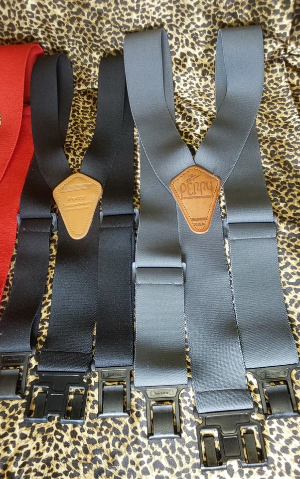 Suspenders Men's Elastic 2 Inch Wide Hook End Suspenders - BUNDLE - Image 4 of 4