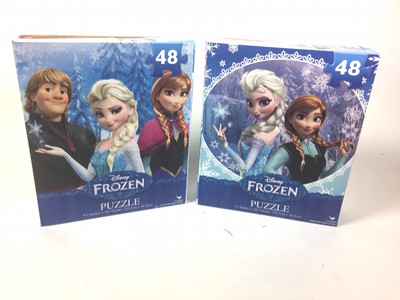 Disney Frozen 48 Piece Jigsaw Puzzle Anna Elsa Kristoff Olaf Puzzles Set of 2