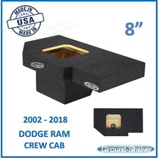 Dodge Ram Crew Cab Sub Box 8" Single Subwoofer Enclosure For L7T Subs