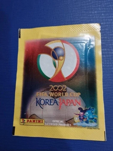 BUSTINA DI FIGURINE EDIZIONE PANINI WORLD CUP KOREA/JAPAN 2002 PIENA MAI APERTA