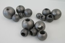 Kugel massiv Stahl roh Zierkugel - Sackloch Gewinde Zaun Eisen Metall Aufsatz