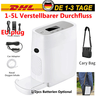 1-5L Tragbare Oxygen Konzentrator Sauerstoffkonzentrator Sauerstoffgerät EU 220V