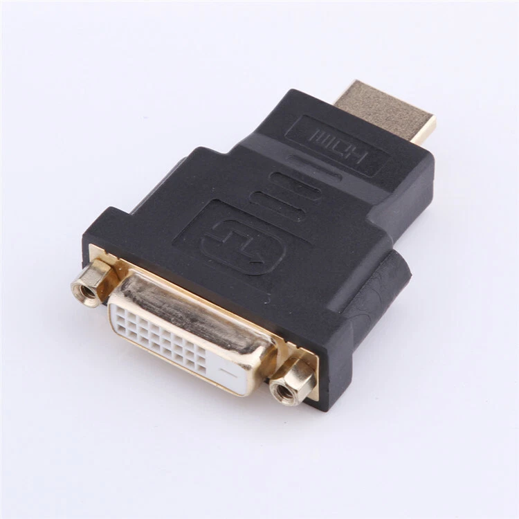 Black DVI-I Dual Link Female (24 1 Pin)  to HDMI Standard Male Adapter for HDTV - Image 3 of 4