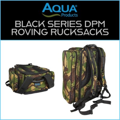 AQUA PRODUCTS DPM ROVING RUCKSACKS NEW CARP FISHING LUGGAGE RANGE  UK
