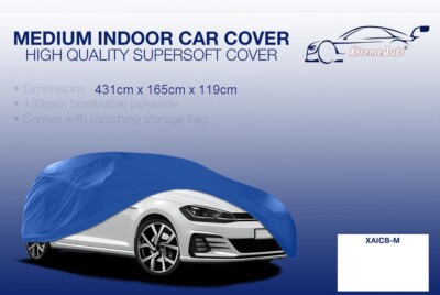 Medium blue Indoor Car Cover Protector FOR VW Scirocco 2008-2016