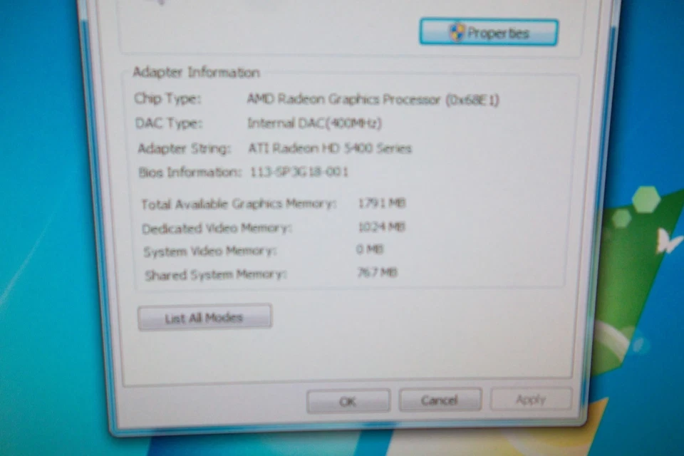 VisionTek ATI Radeon VT 5450 PCIe x16 Graphics Video Card 1GB DP DVI VT-400614HK - Image 4 of 4