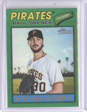 PAUL SKENES 2026 TOPPS HERITAGE CHROME GREEN REFRACTOR NL ALL-STARS Q1078