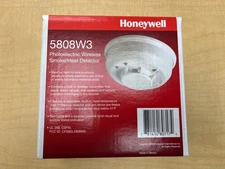 NEW Honeywell 5808-W3 Wireless Photoelectric Smoke/ Heat Detector - White