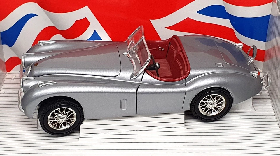 Ertl 1/18 Scale Diecast 07482 - 1948 Jaguar XK120 - Met. Grey - Image 4 of 4