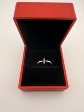 Solid 10k Yellow Gold Sideways Cross Ring - Size 8.5