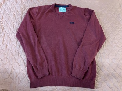 Diesel Sweater Mens Extra Large Red Long Sleeve Crewneck 