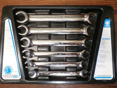 MATCO 6 Pc. Offset METRIC Flare Nut Double End Wrench Set SRFM66TB UNUSED