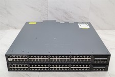 2 LOT - Cisco WS-C3650-48FS-E 48-Port Gigabit PoE Network Switch w/ 1025W PSU