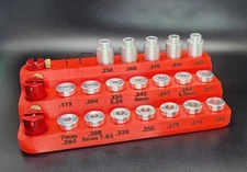 Hornady Bullet Headspace Comparator Anvil Storage Table Stand Organizer.