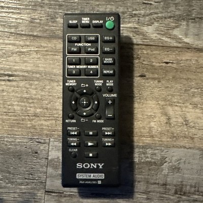 Sony RM-AMU185 Black Wireless Handheld Hi-FI Audio System Remote Control - Used