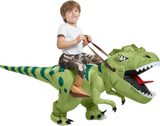 Inflatable Dinosaur Costume Kids,Blow up Ride T Rex Suit,Halloween Costumes for 