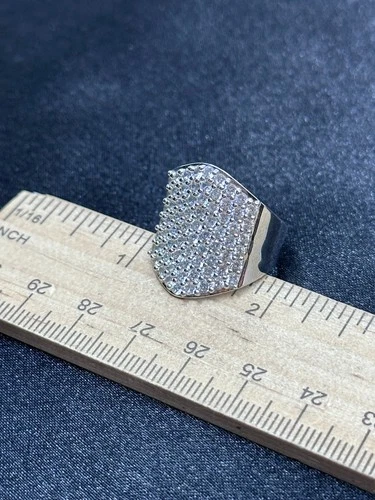 Sterling Silver & Unknown Gemstone Ring- 7.2 Grams- Size 7- Vintage Estate Find