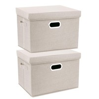 Aufbewahrungsbox Mit Deckel Groß Stoff Faltbare Waschbare Kisten Aufbewahrung