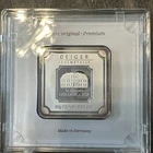 Geiger 50 Gram Silver Square Bar .999 Fine Silver Sealed Assay Made in Germany