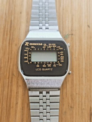 REFLECTA LCD Uhr Worldtimer, ähnl CASIO LCD, TOP