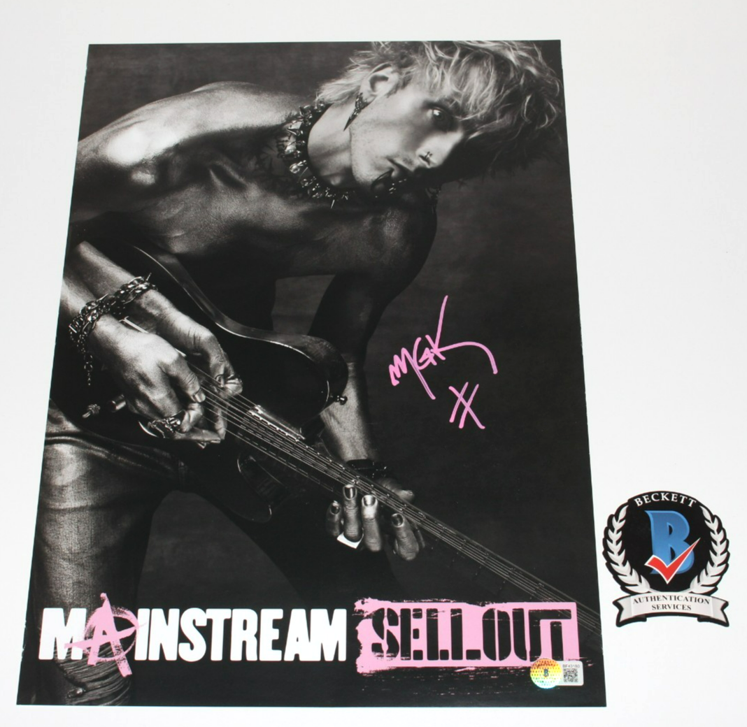 MACHINE GUN KELLY SIGNED MAINSTREAM SELLOUT 11x17 ALBUM POSTER