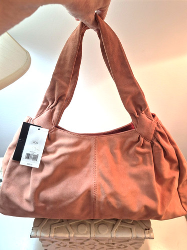 NWT! New Banana Republic Suede Purse Women's Shoulder Peach Handbag Tag $88.00