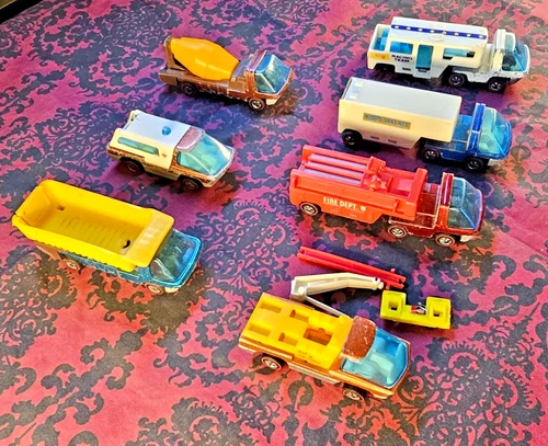 1969 Hot Wheels Redline Heavyweights Lot of 7 Trucks – Childhood Collection L@@K