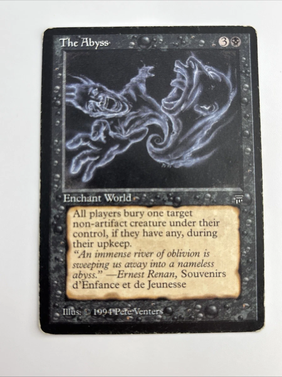 【送料無料】MTG The Abyss ジ・アビス　英語版 The Abyss Magic: The Gathering Individual Trading Card Games for