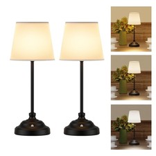 Cordless Table Lamp, 6000mAh Rechargeable Battery Operated Desk Lamp,2 Packs ...