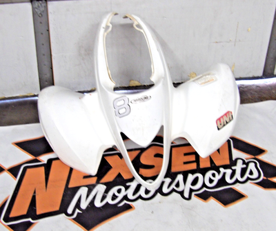 カッティングダイ（中古品） 534 🔥 2004 Suzuki LT-Z250 Front Fender Fairing Plastic 53111-21G01
